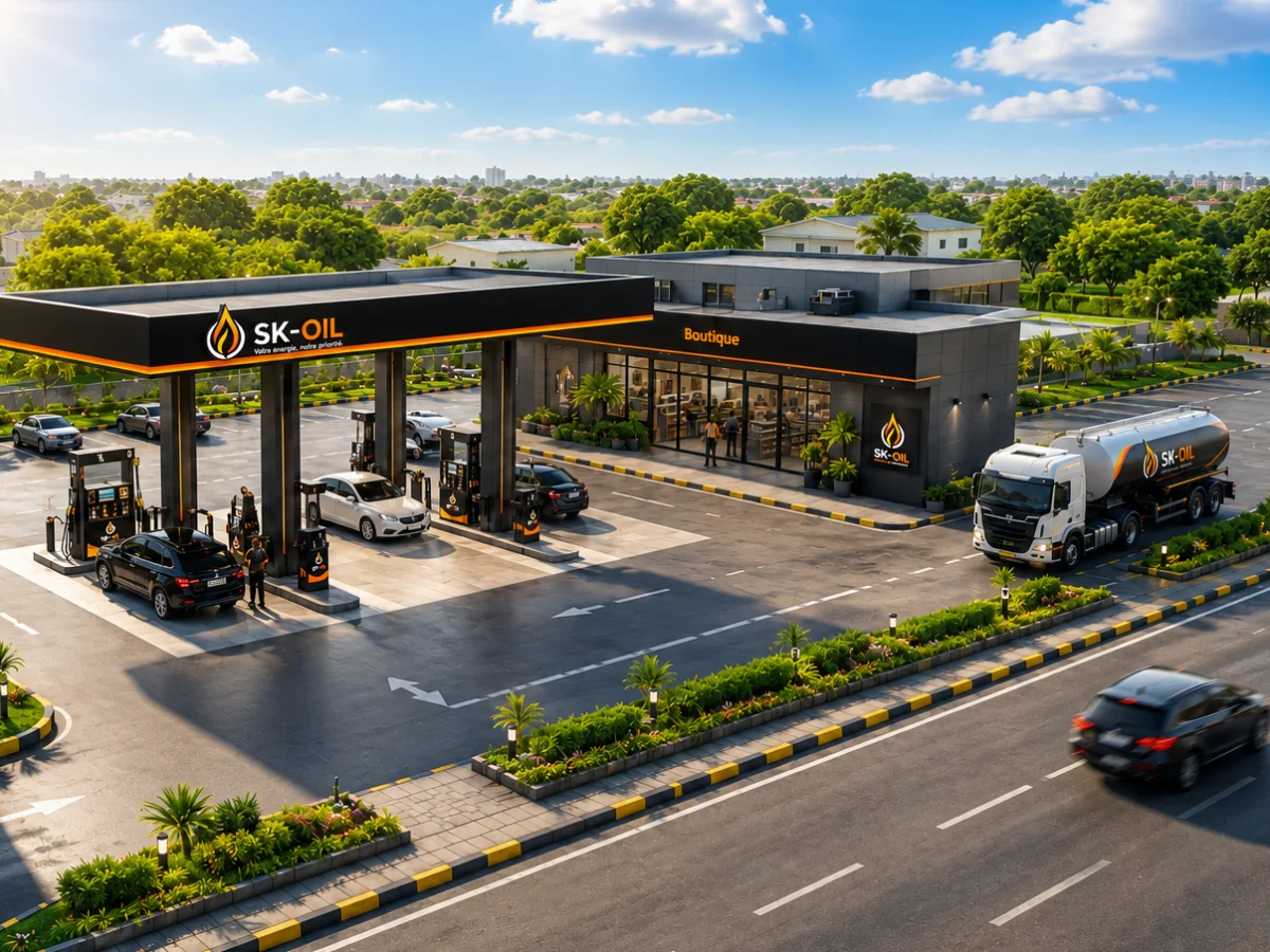 Réseau de stations en développement — SK-OIL
