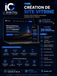 Conception de site vitrine prêt à l'emploi